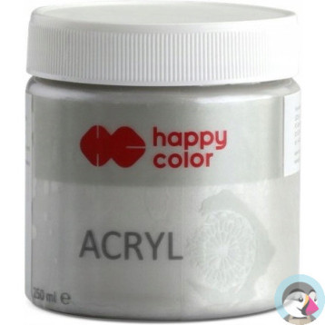 Farba TEMPERA srebrna 250ml HAPPY COLOR HA 7370 0250-81
