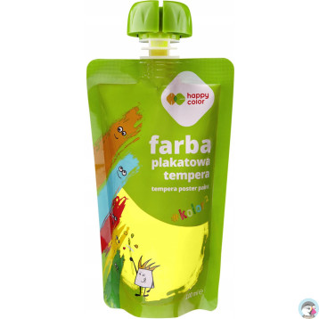 Farba plakatowa tempera żółta 100ml HA 3310 0100-1 HAPPY COLOR
