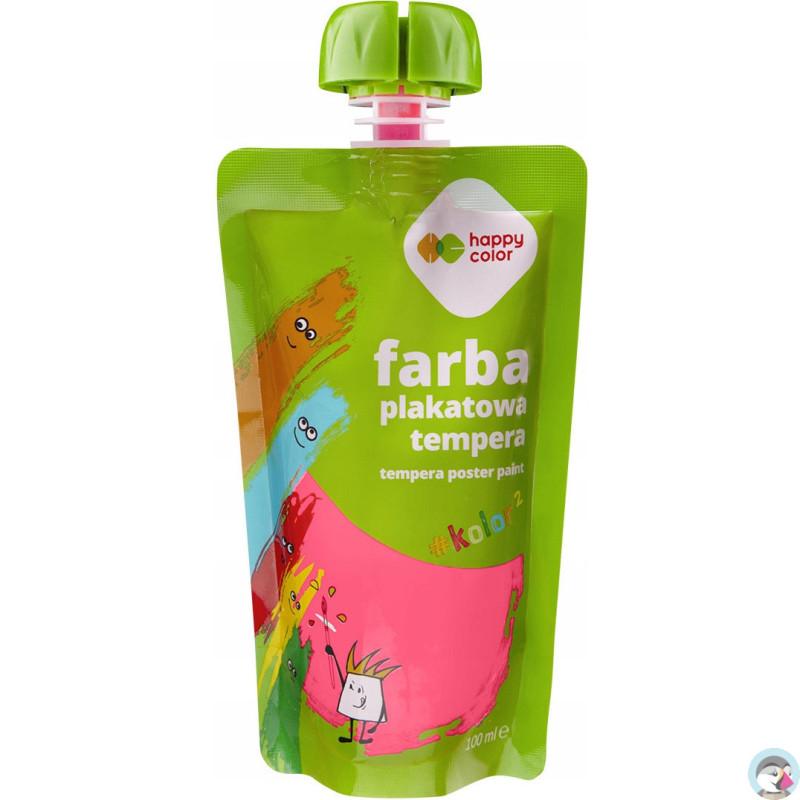 Farba plakatowa tempera różowa 100ml HA 3310 0100-20 HAPPY COLOR