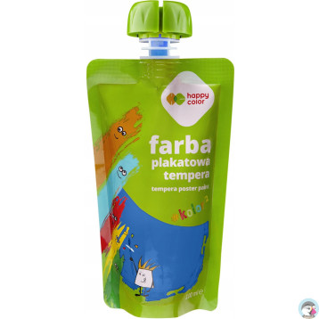 Farba plakatowa tempera niebieska 100ml HA 3310 0100-3 HAPPY COLOR