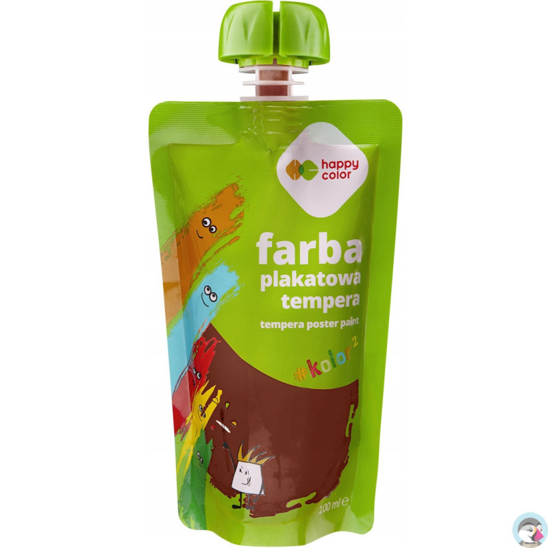 Farba plakatowa tempera brązowa 100ml HA 3310 0100-7 HAPPY COLOR