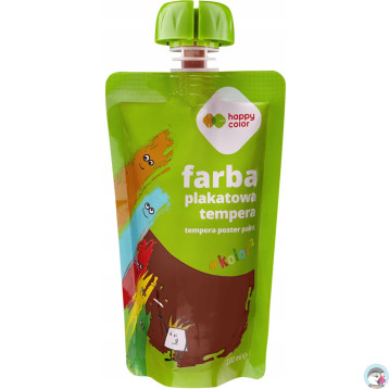 Farba plakatowa tempera brązowa 100ml HA 3310 0100-7 HAPPY COLOR