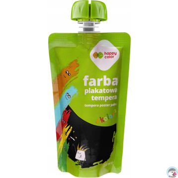 Farba plakatowa tempera czarna 100ml HA 3310 0100-9 HAPPY COLOR
