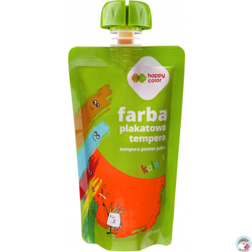 Farba plakatowa tempera neonowa pomarańczowa 100ml HA 3310 0100-04 HAPPY COLOR