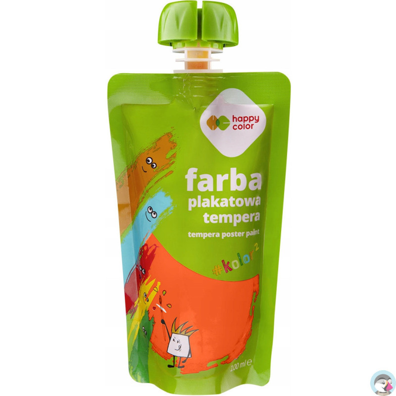 Farba plakatowa tempera pomarańczowa 100ml HA 3310 0100-4 HAPPY COLOR