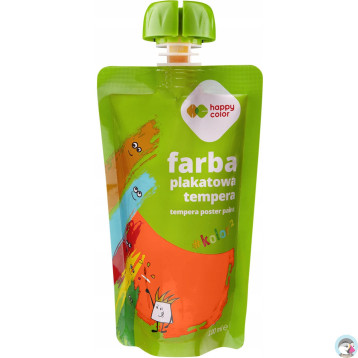 Farba plakatowa tempera pomarańczowa 100ml HA 3310 0100-4 HAPPY COLOR