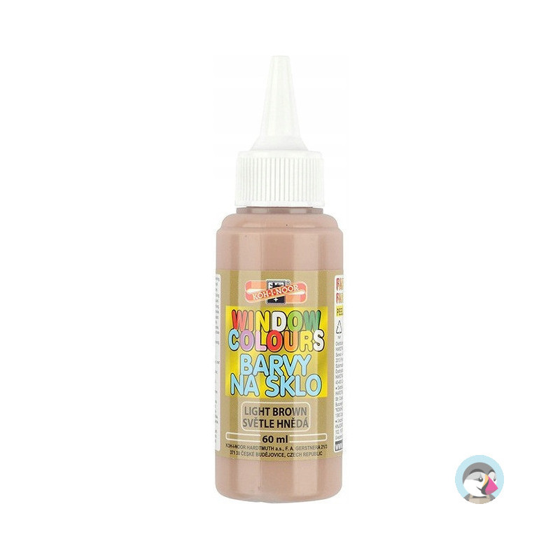 Farba witrażowa 60ml jasno brązowa 974212 KOH-I-NOOR