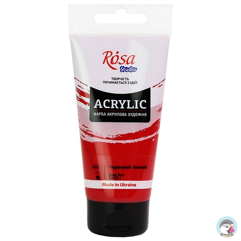 Farba akrylowa Rosa Studio 75ml DARK RED 406