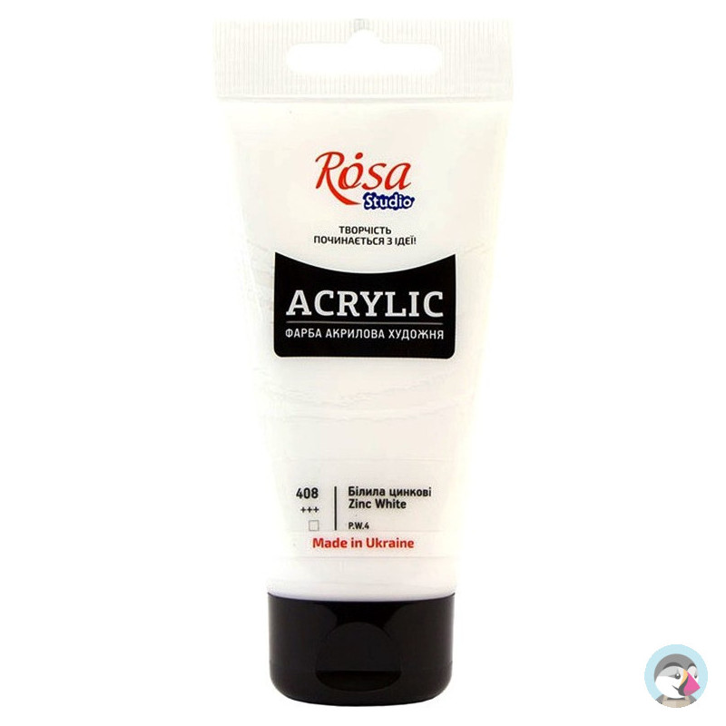 Farba akrylowa Rosa Studio 75ml ZINC WHITE 408
