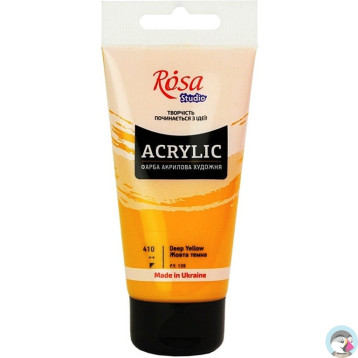 Farba akrylowa Rosa Studio 75ml DARK YELLOW 410