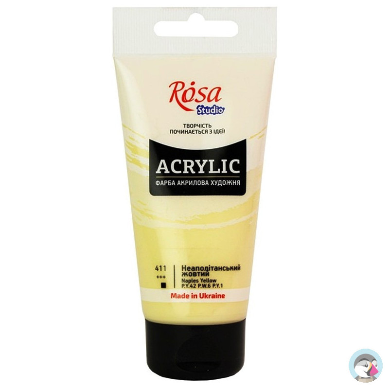 Farba akrylowa Rosa Studio 75ml NAPLES YELLOW 411