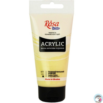Farba akrylowa Rosa Studio 75ml NAPLES YELLOW 411