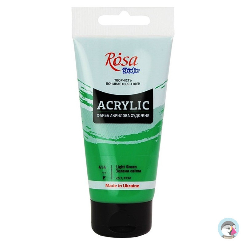 Farba akrylowa Rosa Studio 75ml LIGHT GREEN 414