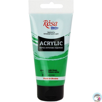 Farba akrylowa Rosa Studio 75ml LIGHT GREEN 414