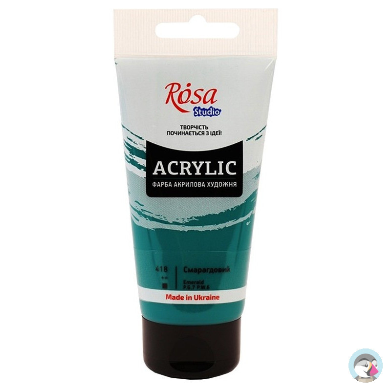Farba akrylowa Rosa Studio 75ml EMERALD 418