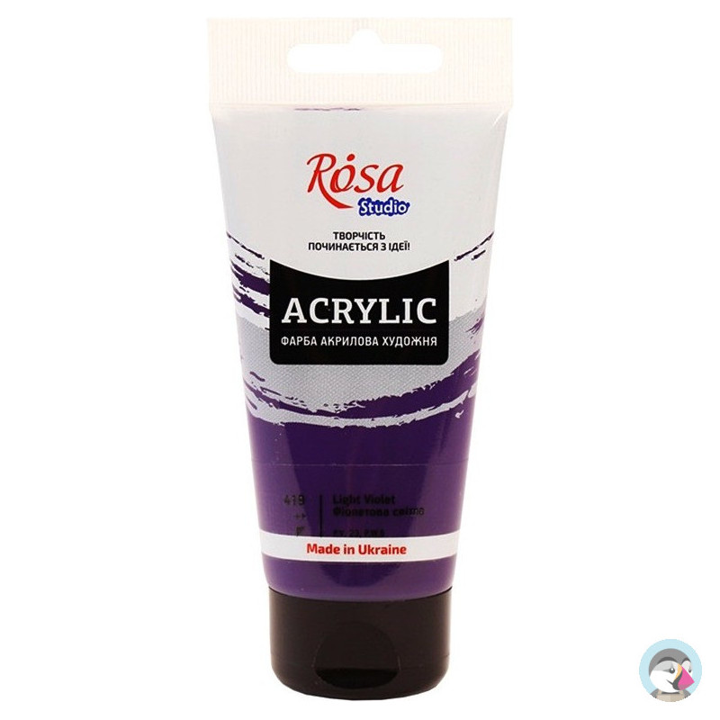 Farba akrylowa Rosa Studio 75ml LIGHT VIOLET 419