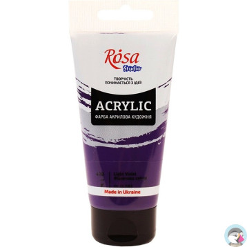 Farba akrylowa Rosa Studio 75ml LIGHT VIOLET 419