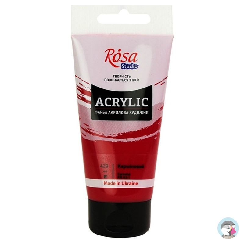 Farba akrylowa Rosa Studio 75ml CARMINE 429