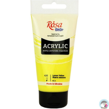 Farba akrylowa Rosa Studio 75ml LEMON YELLOW 430