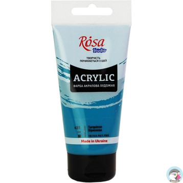 Farba akrylowa Rosa Studio 75ml TURQUOISE BLUE 431