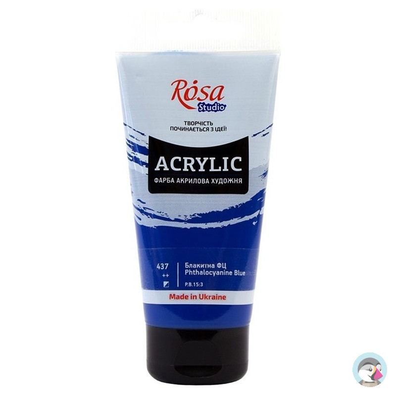 Farba akrylowa Rosa Studio 75ml PHTHALOCYANINE BLUE 437