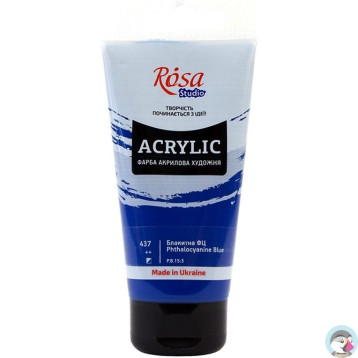 Farba akrylowa Rosa Studio 75ml PHTHALOCYANINE BLUE 437
