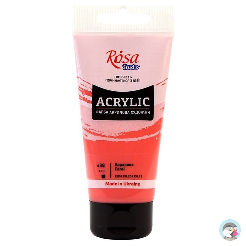 Farba akrylowa Rosa Studio 75ml CORAL 438