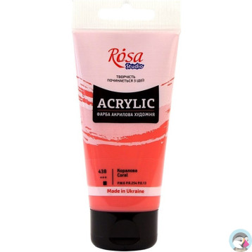 Farba akrylowa Rosa Studio 75ml CORAL 438