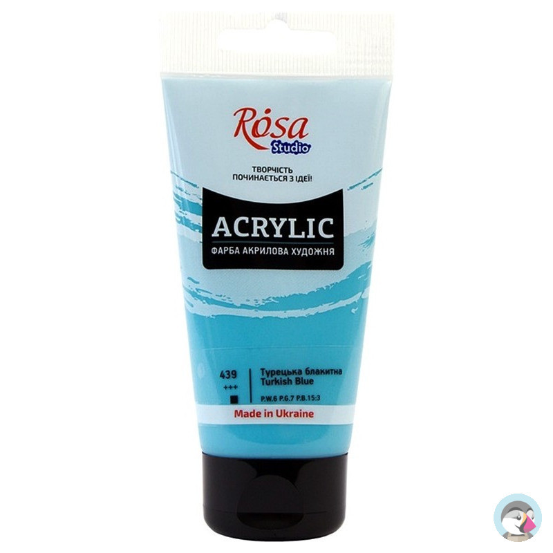 Farba akrylowa Rosa Studio 75ml TURKISH BLUE 439