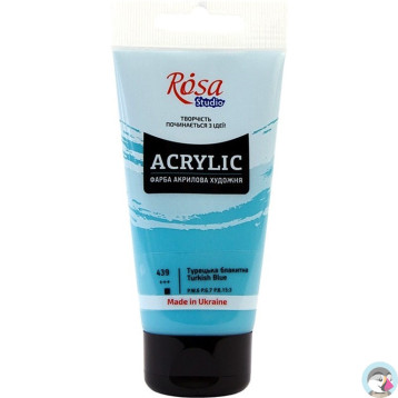 Farba akrylowa Rosa Studio 75ml TURKISH BLUE 439