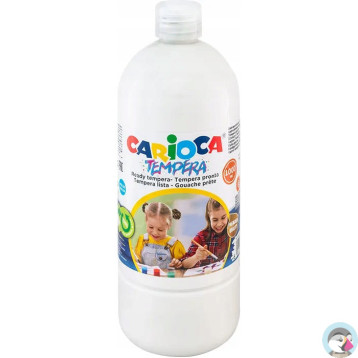 Farba CARIOCA TEMPERA 1000ml biała (40430/01) 170-2639