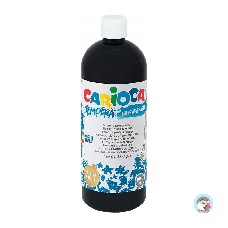 Farba CARIOCA TEMPERA 1000ml czarna 170-2642