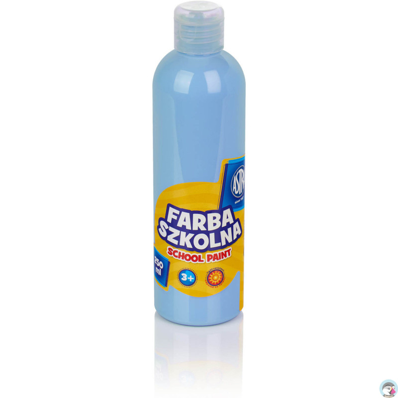 Farba szkolna Astra 250 ml - błękitna 301217022 ASTRA