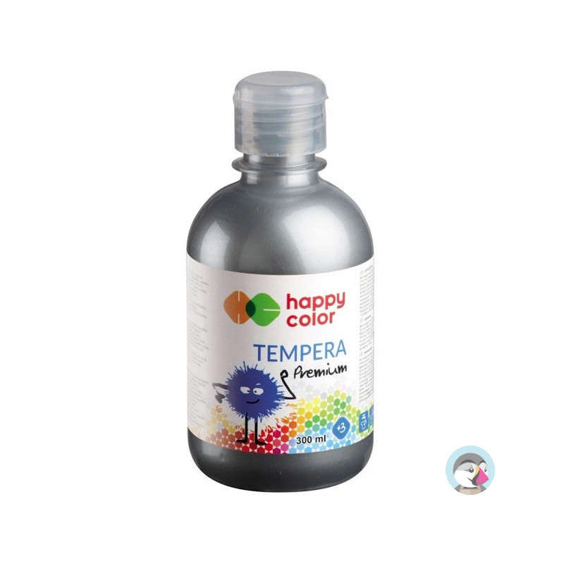 Farba TEMPERA Premium 300ml srebrny HAPPY COLOR 3310 0300-81