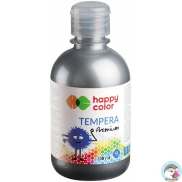 Farba TEMPERA Premium 300ml srebrny HAPPY COLOR 3310 0300-81