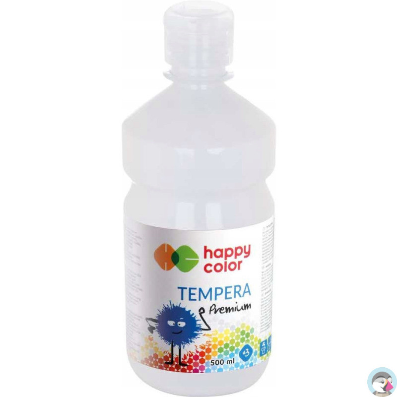 Farba TEMPERA Premium 500ml biała HAPPY COLOR HA 3310 0500-0