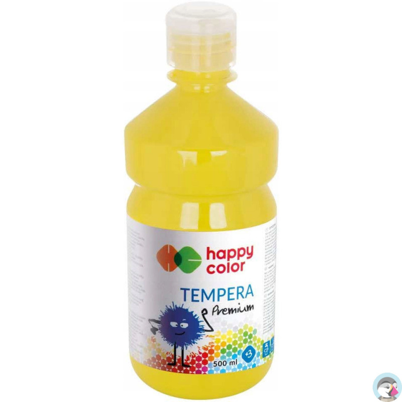 Farba TEMPERA Premium 500ml cytrynowa HAPPY COLOR HA 3310 0500-10
