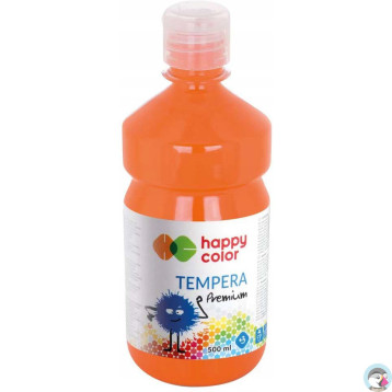 Farba TEMPERA Premium 500ml pomarańczowa HAPPY COLOR HA 3310 0500-42