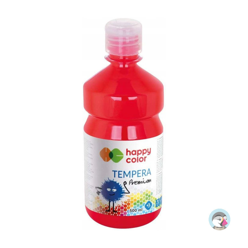 Farba TEMPERA Premium 500ml czerwona HAPPY COLOR HA 3310 0500-2