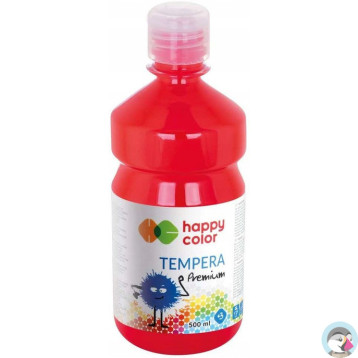 Farba TEMPERA Premium 500ml czerwona HAPPY COLOR HA 3310 0500-2