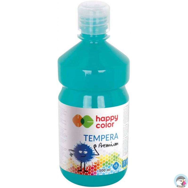 Farba TEMPERA Premium 500ml turkusowa HAPPY COLOR HA 3310 0500-39