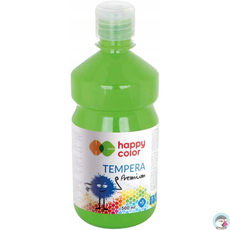 Farba TEMPERA Premium 500ml jasnozielona HAPPY COLOR HA 3310 0500-51