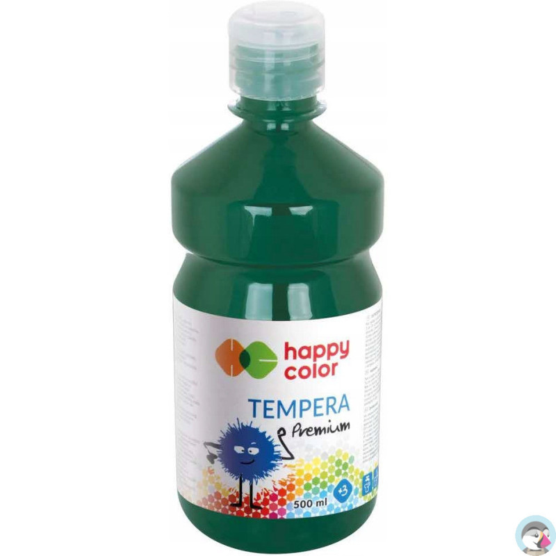Farba TEMPERA Premium 500ml ciemno zielona HAPPY COLOR HA 3310 0500-52