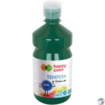 Farba TEMPERA Premium 500ml ciemno zielona HAPPY COLOR HA 3310 0500-52