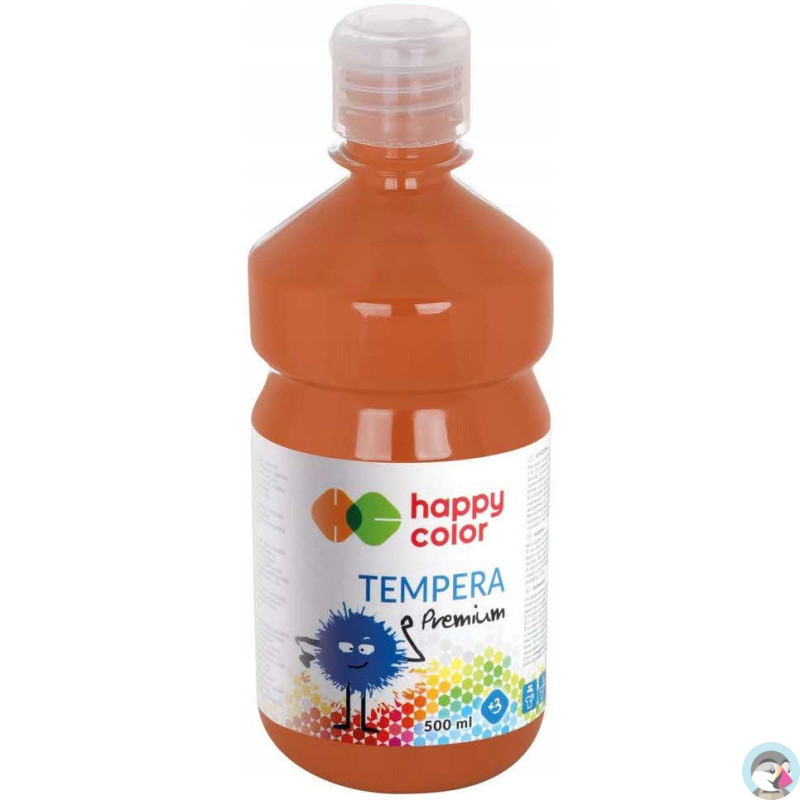 Farba TEMPERA Premium 500ml brązowa HAPPY COLOR HA 3310 0500-7