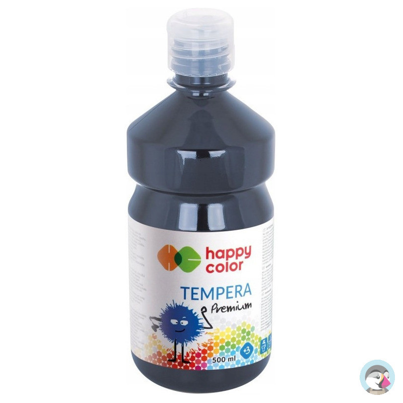 Farba TEMPERA Premium 500ml grafitowa HA 3310 500-88 HAPPY COLOR