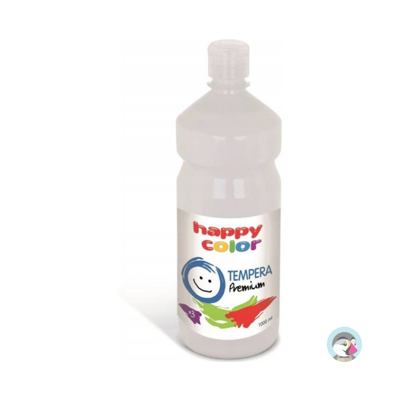 Farba TEMPERA Premium 1000ml biała HAPPY COLOR 3310 1000-0