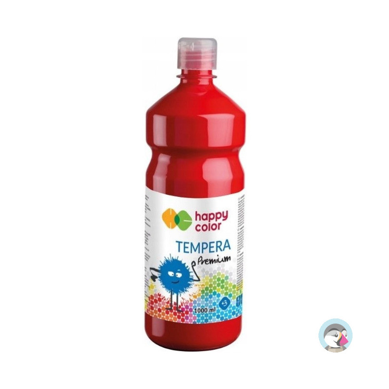 Farba TEMPERA Premium 1000ml czerwona HAPPY COLOR 3310 1000-2