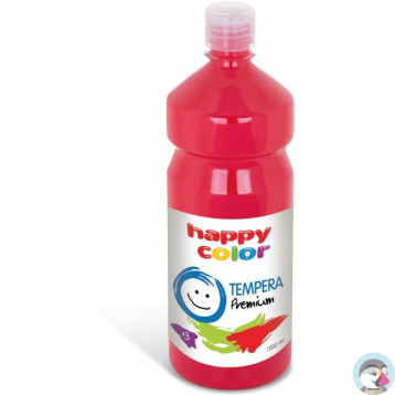 Farba TEMPERA Premium 1000ml ciemno czerwona HAPPY COLOR 3310 1000-26