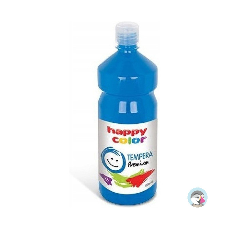 Farba TEMPERA Premium 1000ml niebieska HAPPY COLOR 3310 1000-3